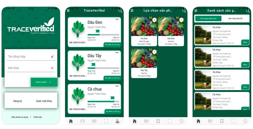 TraceFarm - Phần mềm Quản lý nông nghiệp